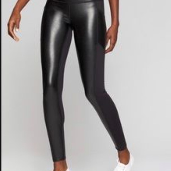 Athleta all over gleam faux leather leggings - Picture 4 of 4